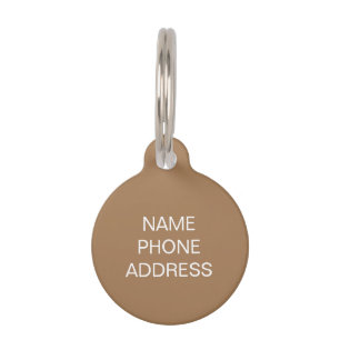Placa Para Mascotas Personalizar personalizar mascota de perro blanco 