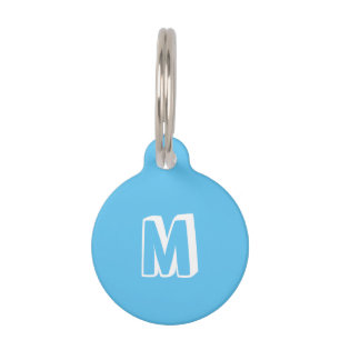 Placa Para Mascotas Personalizar, personalizar perro azul claro, nombr