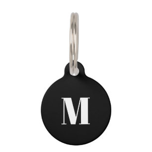 Placa Para Mascotas Personalizar, personalizar perro blanco negro, nom