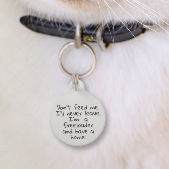 Placa Para Mascotas Pet Dog Cat Funny Humor Customize ID Lost (Subido por el creador)