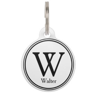 Placa Para Mascotas Pet ID Personalized Custom Name Tags - Minimal