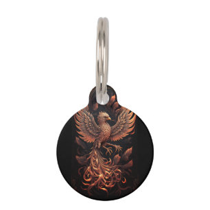 Placa Para Mascotas phoenix Round Pet Tag
