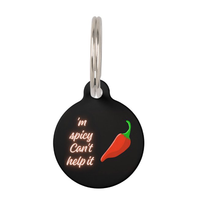 Placa Para Mascotas Picante (Anverso)