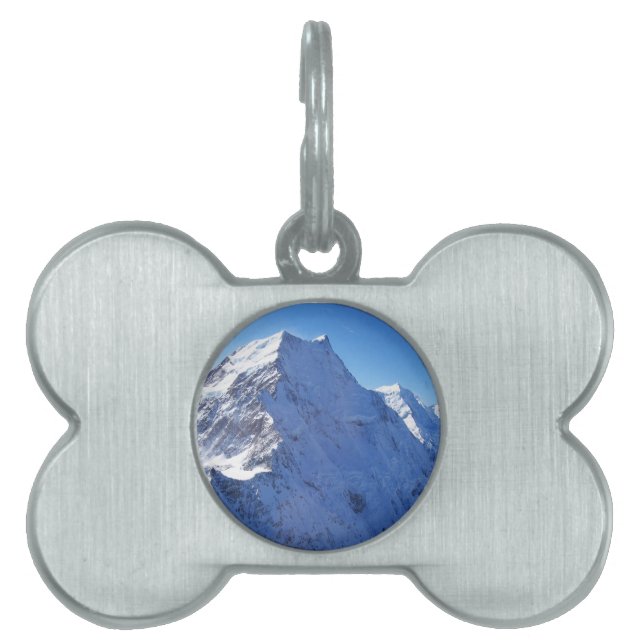 Placa Para Mascotas Pico Monte Cook (Aoraki), Nueva Zelanda (Frente)
