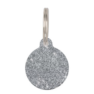 Placa Para Mascotas Piedra de plata Gary Purpurina de Mármol de oro mo