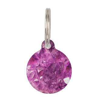 Placa Para Mascotas Piedra preciosa Amethyst curativa