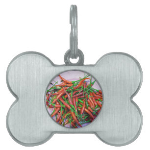 Placa Para Mascotas Pimientos de chile para ojos de pájaro