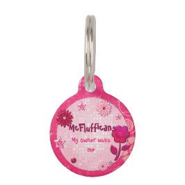 Placa Para Mascotas Pink at Play Jeweld ID PERSONALIZADO