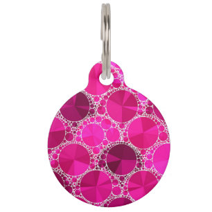 Placa Para Mascotas Pink Bling