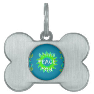 Placa Para Mascotas Pintar la paz con tu arte