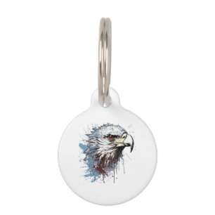Placa Para Mascotas pintura de águila 
