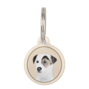 Placa Para Mascotas Pintura de Parson Jack Russell Terrier - Arte de P