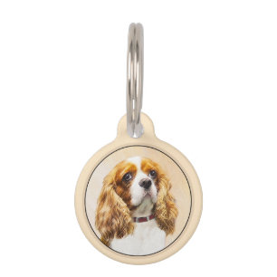 Placa Para Mascotas Pintura original de Cavalier King Charles Spaniel