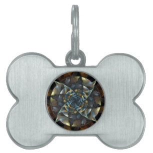 Placa Para Mascotas PinWheeler Abstract Art