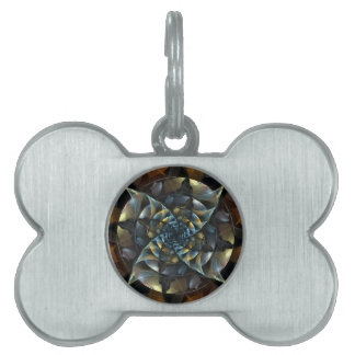 Placa Para Mascotas PinWheeler Abstract Art