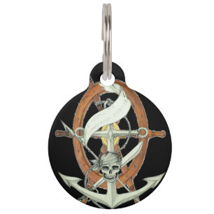 Placa Para Mascotas Pirata Sigil