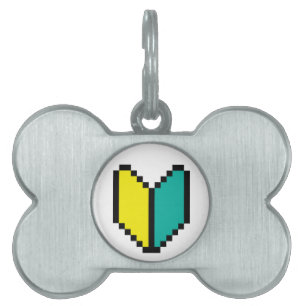 Placa Para Mascotas Pixel Wakaba de 8 bits/Marca Shoshinsha