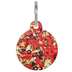 Placa Para Mascotas Pizza