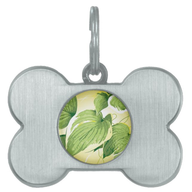 Placa Para Mascotas Planta Ficus 4 (Frente)