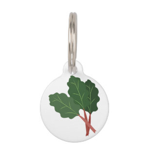 Placa Para Mascotas Planta Rhubarb