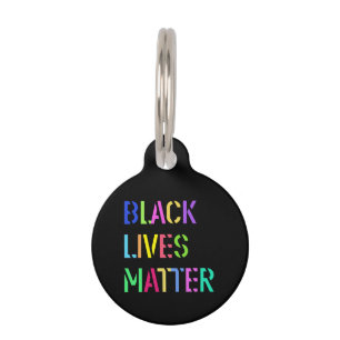 Placa Para Mascotas Plantilla Black Lives Matter 01 Editable