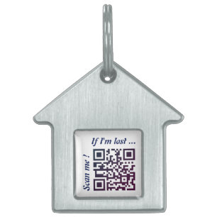 Placa Para Mascotas Plantilla de código QR