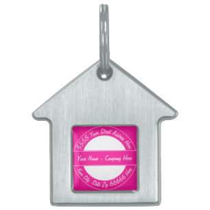 Placa Para Mascotas Plantilla de etiqueta de identificación de Pet con