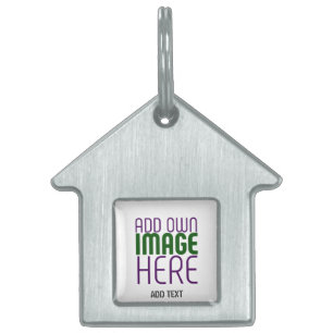 PLACA PARA MASCOTAS PLANTILLA DE TEXTO DE IMAGEN BLANCA SIMPLE EDITABL