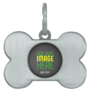 PLACA PARA MASCOTAS PLANTILLA DE TEXTO DE IMAGEN GRIS SIMPLE EDITABLE