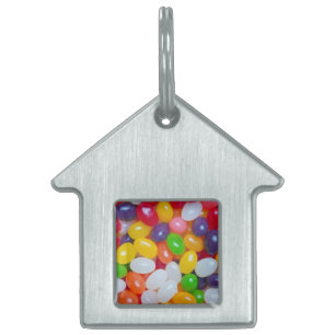 Placa Para Mascotas Plantilla del Jellybean de Pascua de las habas de