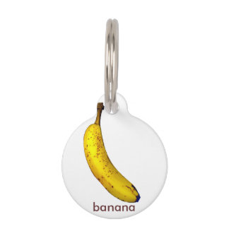 Placa Para Mascotas Plátano