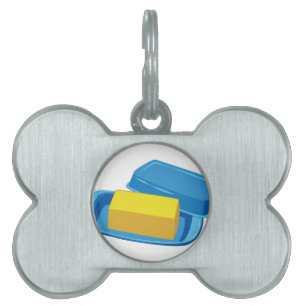 Placa Para Mascotas Plato de mantequilla