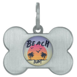 Placa Para Mascotas Playa/costa/tropical/Hawai