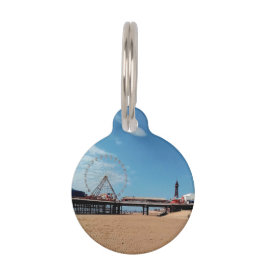 Placa Para Mascotas Playa de Blackpool