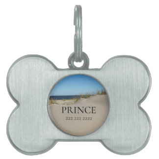 Placa Para Mascotas Playa y océano