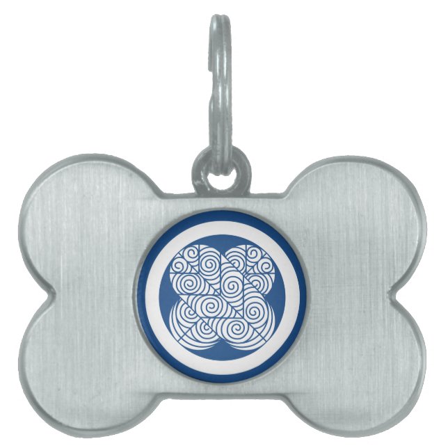 Placa Para Mascotas plumas de Asano Hawk (Frente)