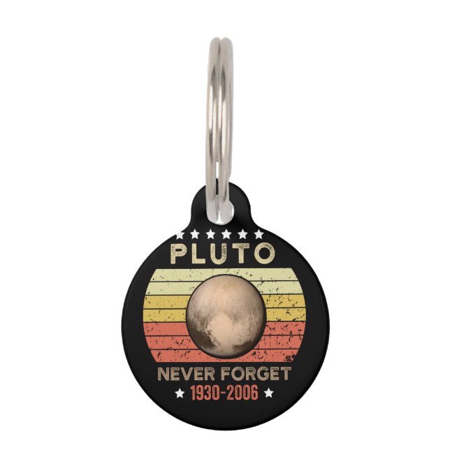 Placa Para Mascotas Pluto nunca olvida 1930-2006 (Anverso)