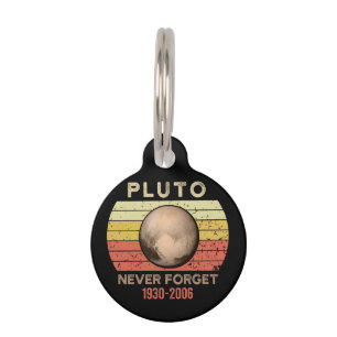 Placa Para Mascotas plutonio nunca olvida, eris, luna, astronomía, ast