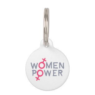 Placa Para Mascotas Poder femenino