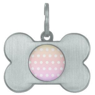 Placa Para Mascotas Poka Dots