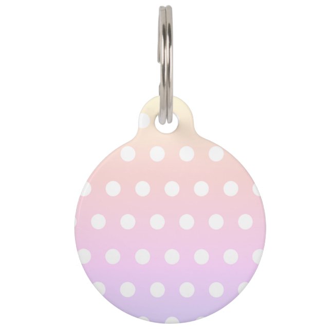 Placa Para Mascotas Poka Dots (Anverso)