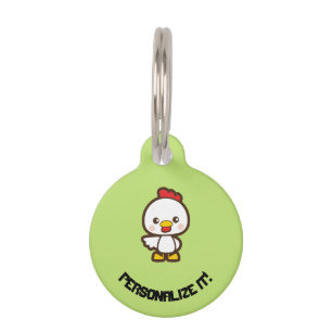 Placa Para Mascotas Pollo pequeño