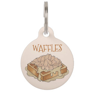 Placa Para Mascotas Pollo y Waffles Pennsylvania Alimentos holandeses 