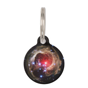 Placa Para Mascotas Polvo de estrella supergigante rojo Ruby