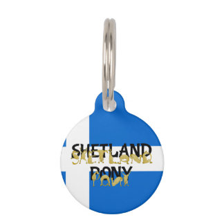 Placa Para Mascotas Ponías flexibles - Shetland