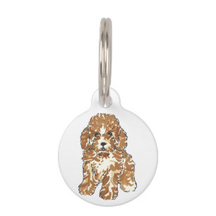 Placa Para Mascotas Poodle Puppy