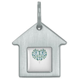 Placa Para Mascotas Por siempre, corazón.