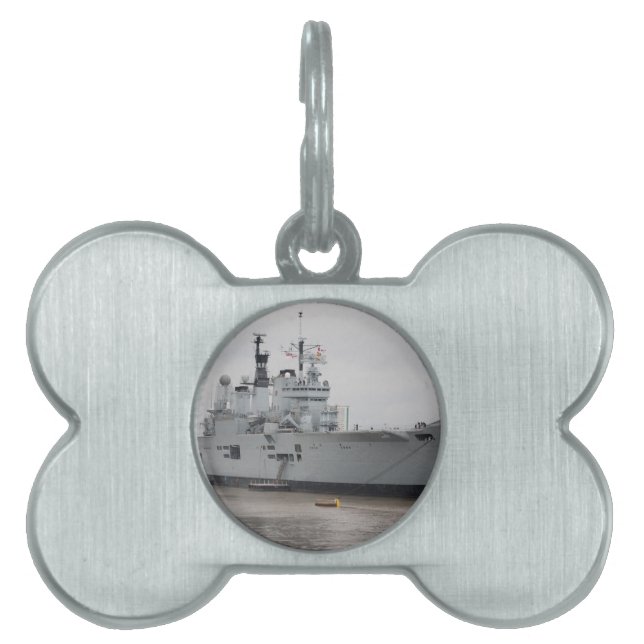Placa Para Mascotas Portaaviones británico (Frente)