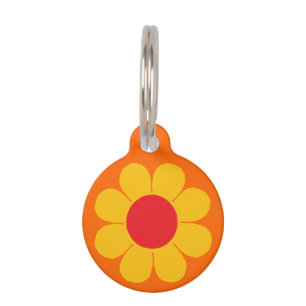 Placa Para Mascotas Potencia de flor de personalizable