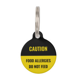 Placa Para Mascotas Precaución personalizado amarillo negro perro Nomb